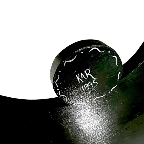 Hand-Painted Christmas Nativity‎ Scene Wooden Folk Art Wreath Wall Art - Picture 4 of 7